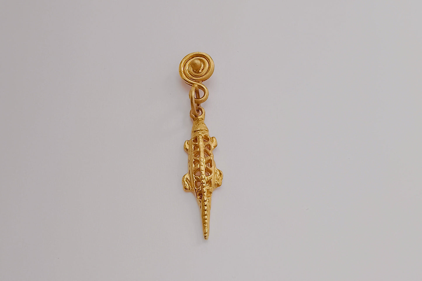 🐊 Aretes Caimán precolombino