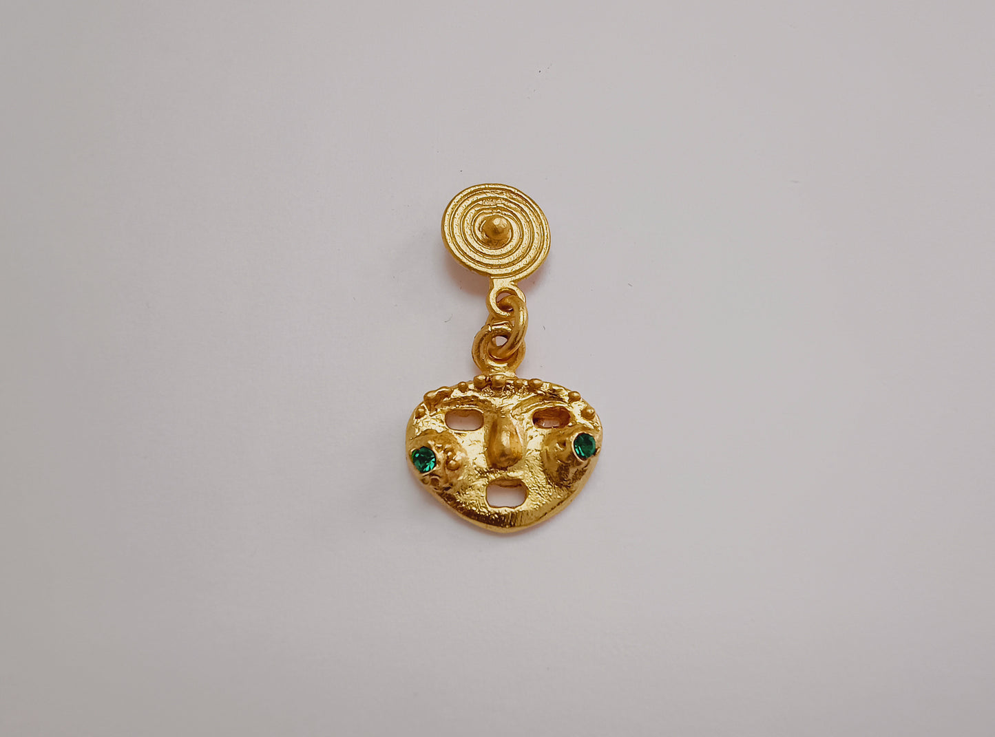 🎭 Aretes Zircón Mascara cultura Sinú