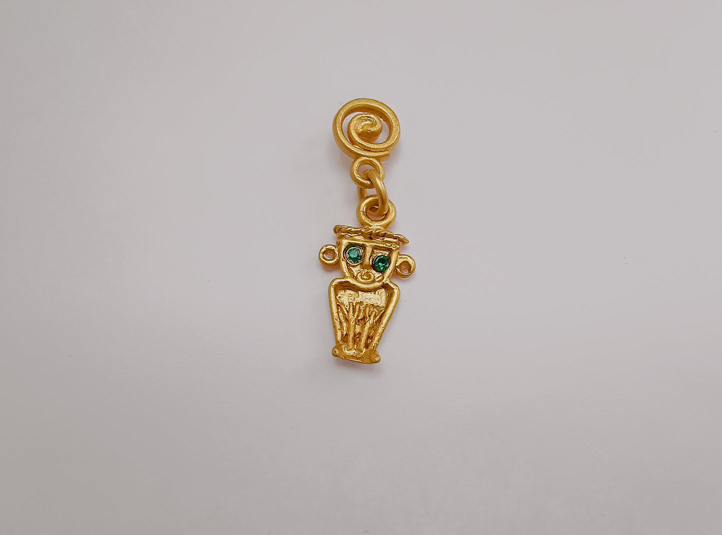 🌊 Aretes Zircón Tunjo Cultura Muisca