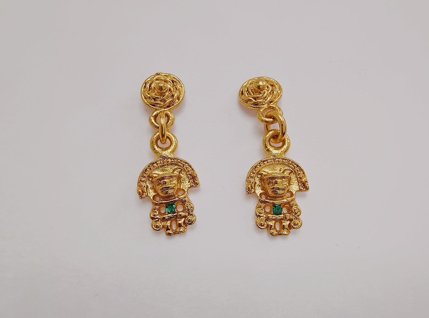 ✨ Aretes Zircón Cacique Tayrona