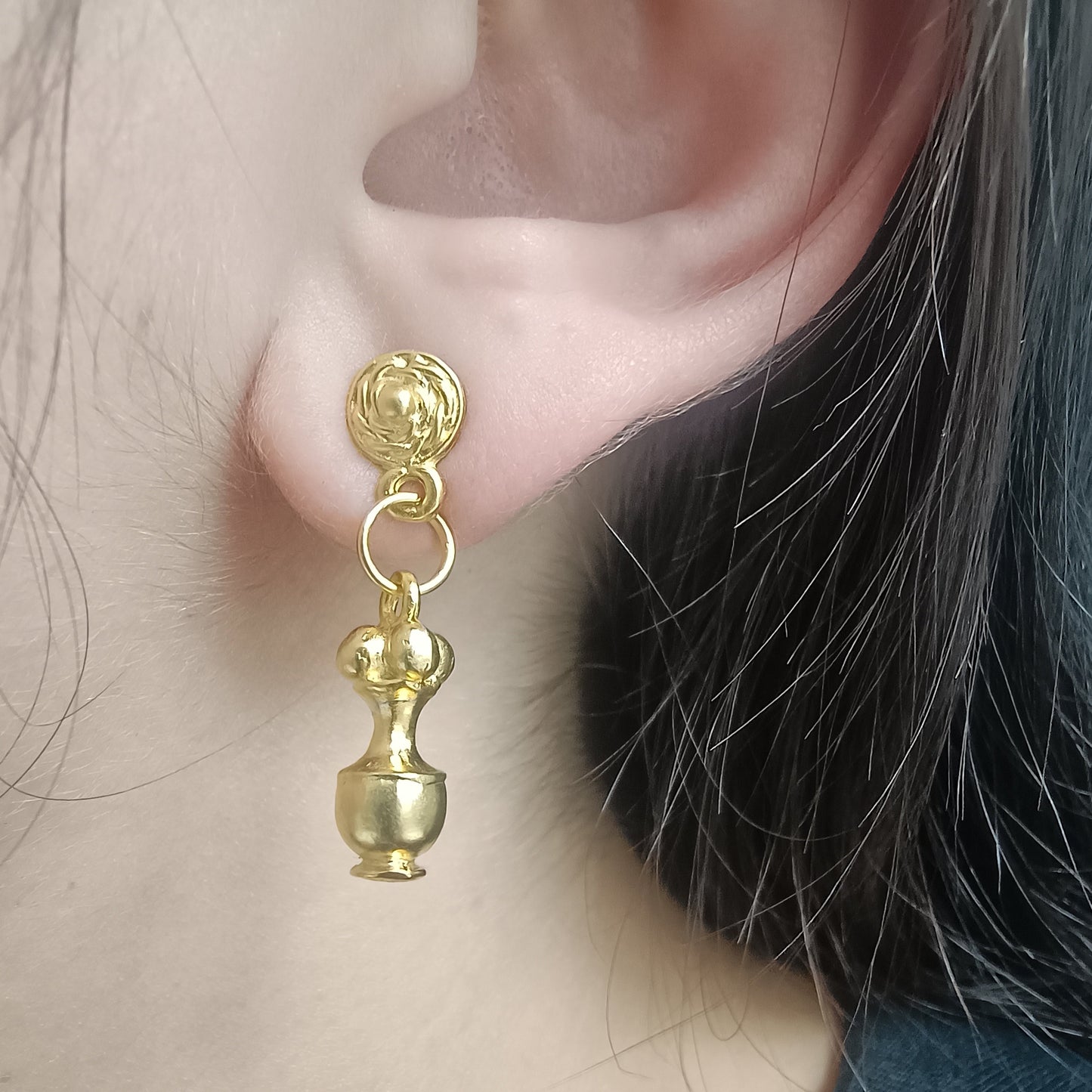 ✨ Aretes Poporo cultura Quimbaya