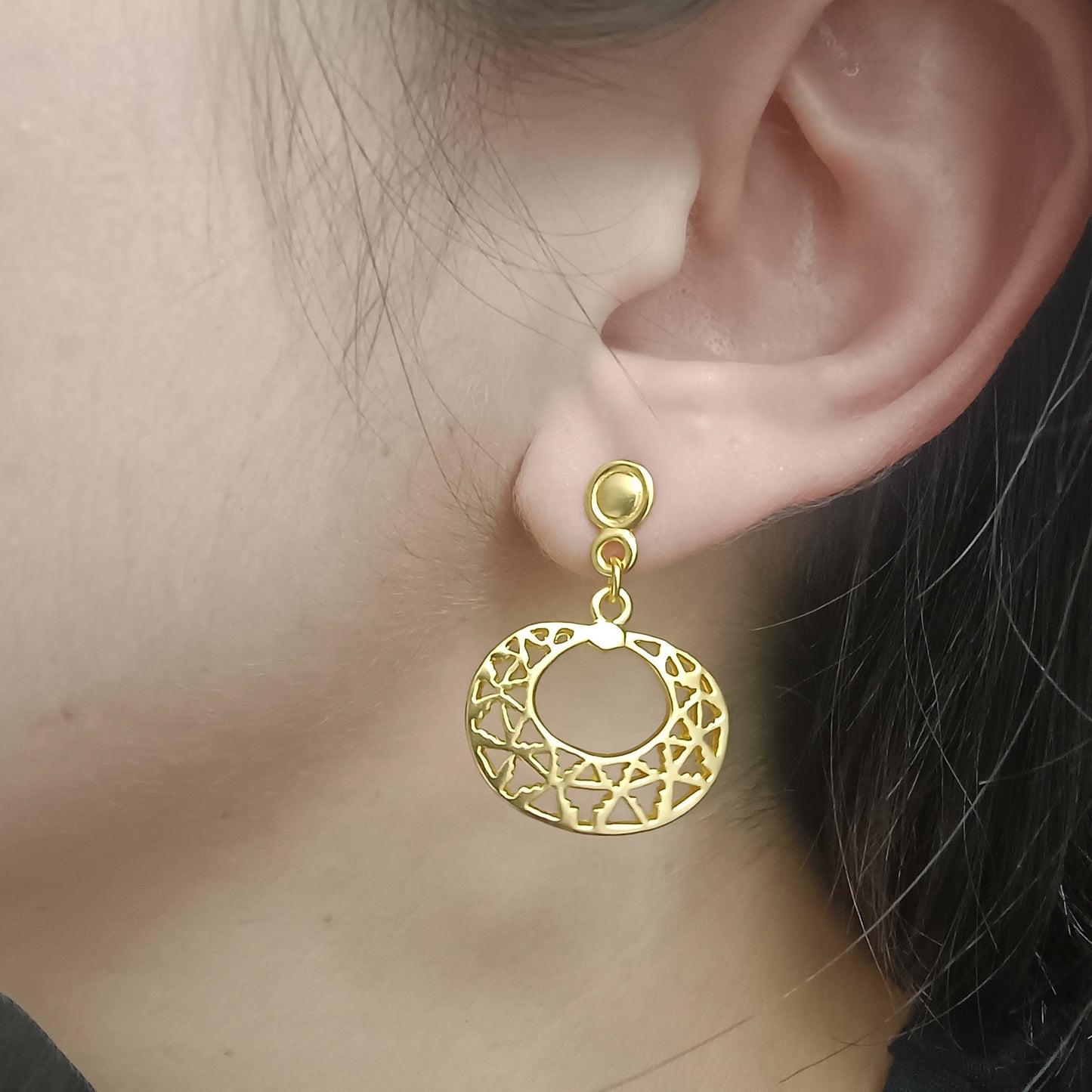 🌞 Aretes Nariguera lisa cultura Quimbaya