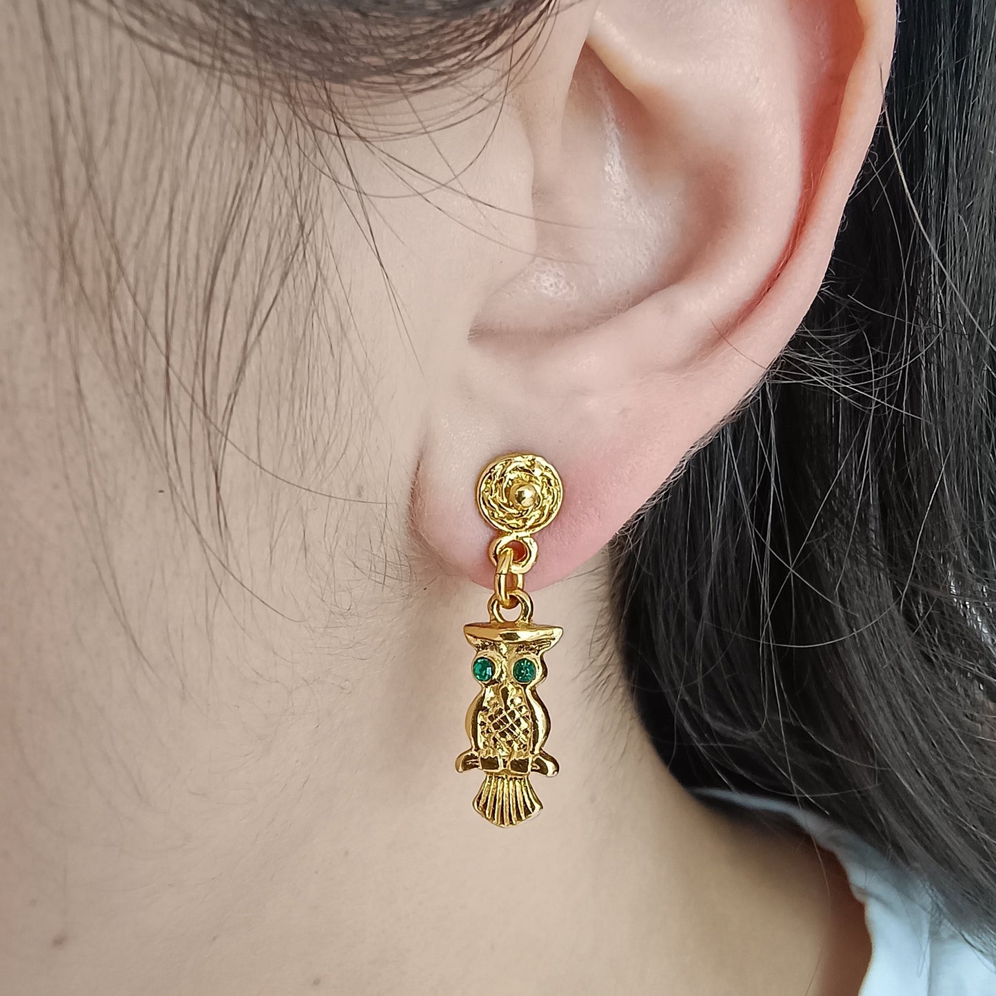 🦉Aretes Zircón Lechuzón