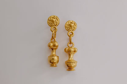 ✨ Aretes Poporo cultura Quimbaya