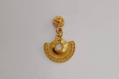 🌙 Aretes Nariguera semilunar cultura Tayrona