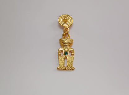 ✨Aretes Zircón Tunjo cultura Muisca