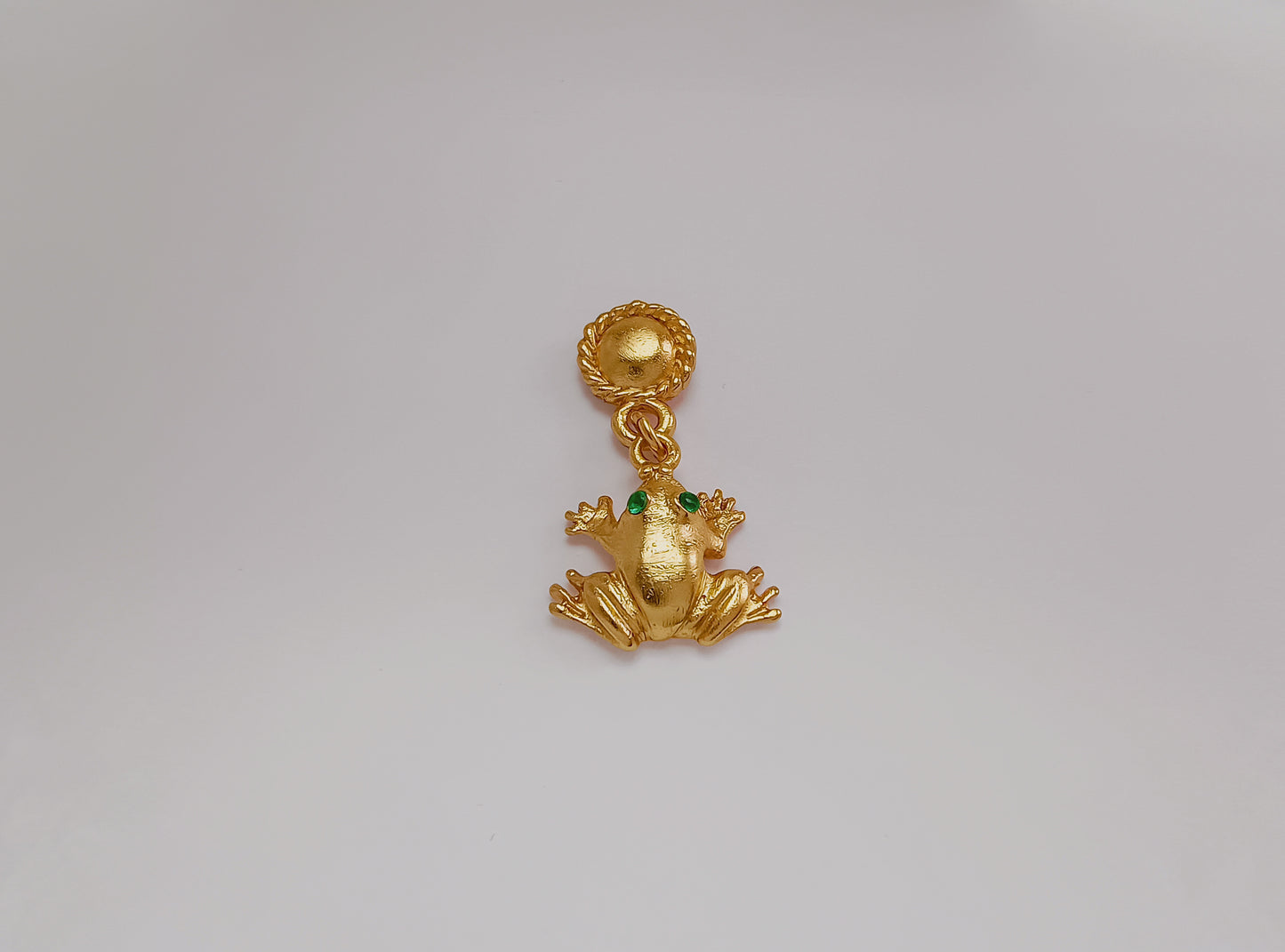 🐸 Aretes Zircón Rana