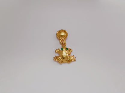 🐸 Aretes Zircón Rana