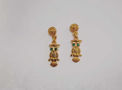 🦉Aretes Zircón Lechuzón