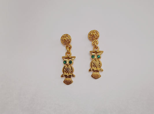 🦉Aretes Zircón Lechuzón