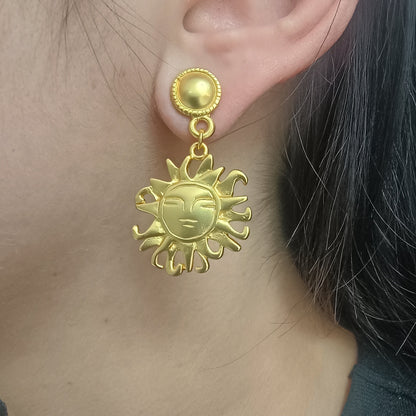 ☀️ Aretes Sol cultura Quimbaya