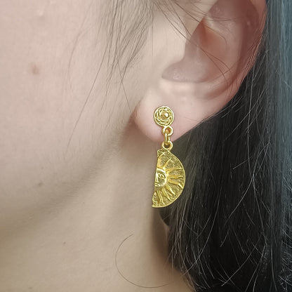 ☀️ Aretes Sol cultura Muisca