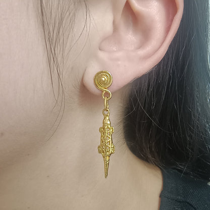 🐊 Aretes Caimán precolombino