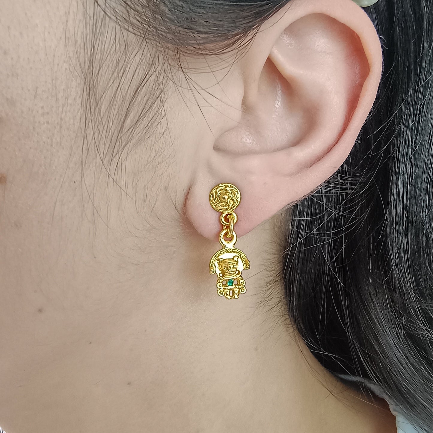 ✨ Aretes Zircón Cacique Tayrona